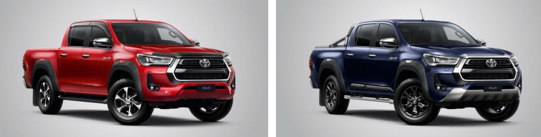 Toyota Hilux / Расширители колесных арок / Расширители арок (серебристая вставка) для а.м. с 2021 г.в.