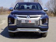 Защита переднего бампера 76,1мм - Mitsubishi L200 2015-2024 - Защита переднего бампера