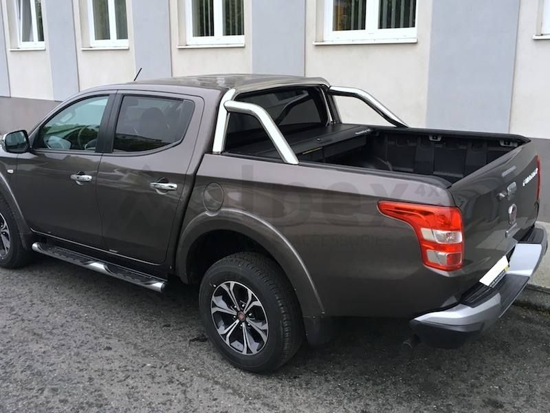 Mitsubishi / L200 2015-2024 / Крышки кузова / Крышки Top Roll Bar (черный, с серебристой дугой)