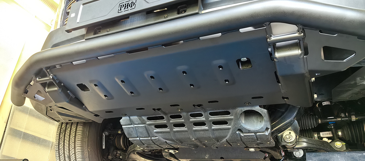 Changan Hunter / Бампер передний / Бампер РИФ силовой передний/защита штатного бампера Changan Hunter Plus c защитой радиатора (устанавливается только с площадкой RIFF70-30000)