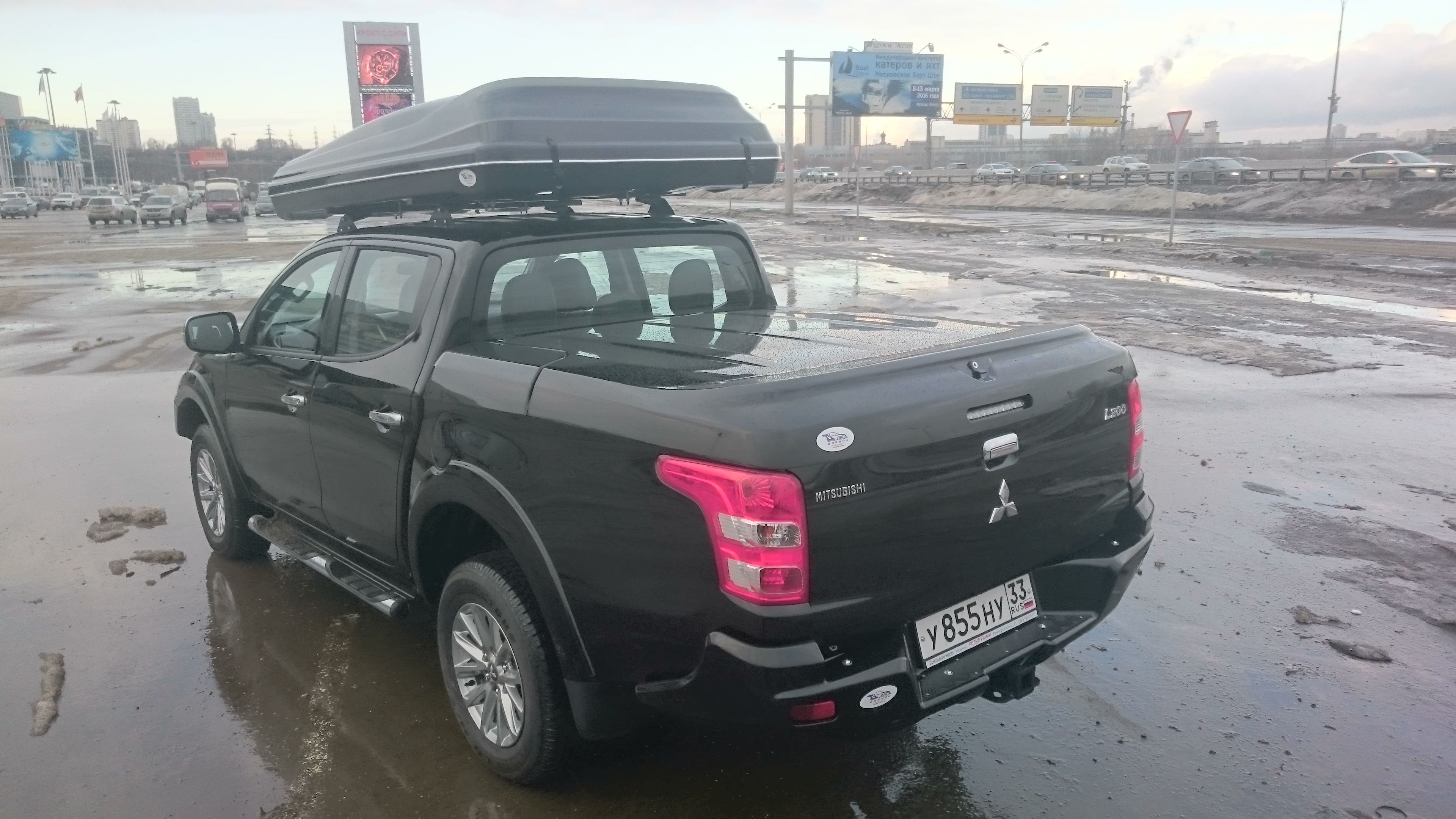 Mitsubishi / L200 2015-2024 / Бампер задний / Бампер задний усиленный (композитный) для а.м. до 2019г