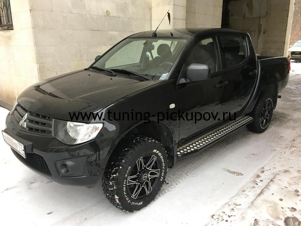 Пороги усиленные DDR Triton - Mitsubishi L200 2006-2015 - Пороги - 