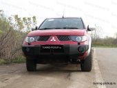 Бампер передний усиленный не укомплектованный дугами - Mitsubishi L200 2006-2015 - Бампер передний