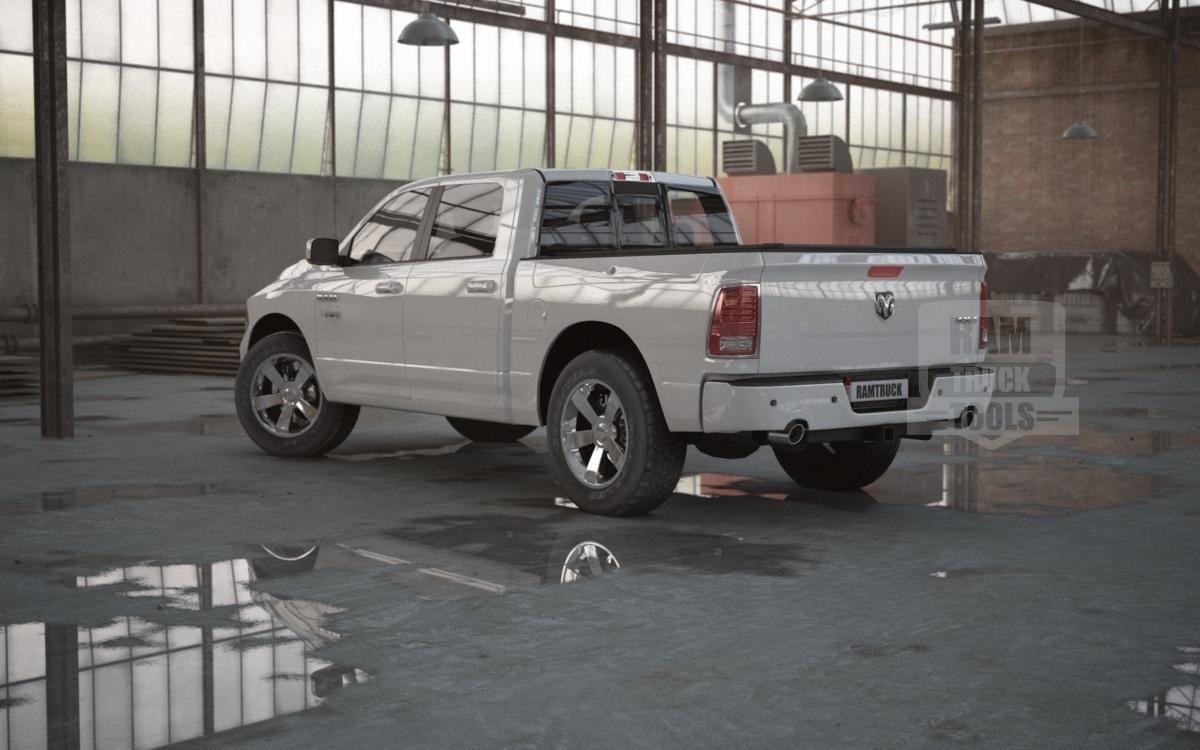 Dodge / RAM 2009-2018 / Крышка плоская 3х секционная CREWCAB RAMBOX