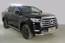 Защита передняя нижняя (двойная) 76,1/42,4 мм для Poer - Great Wall - Защита переднего бампера GW - Защита переднего бампера для GW Poer