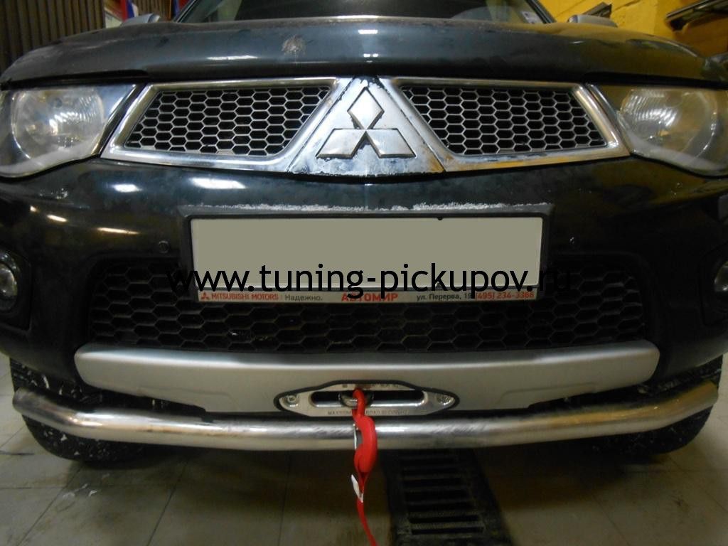 Площадка под стационарную лебедку  - Mitsubishi L200 2006-2015 - Площадка под стационарную лебедку 