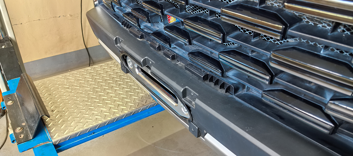 Changan Hunter / Площадка под лебедку / Площадка РИФ под лебёдку в штатный бампер Changan Hunter Plus