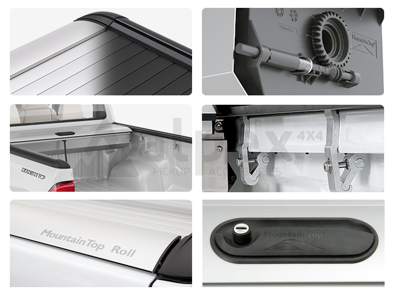 Mitsubishi / L200 2015-2024 / Крышки кузова / Крышка Top Roll (black / silver)