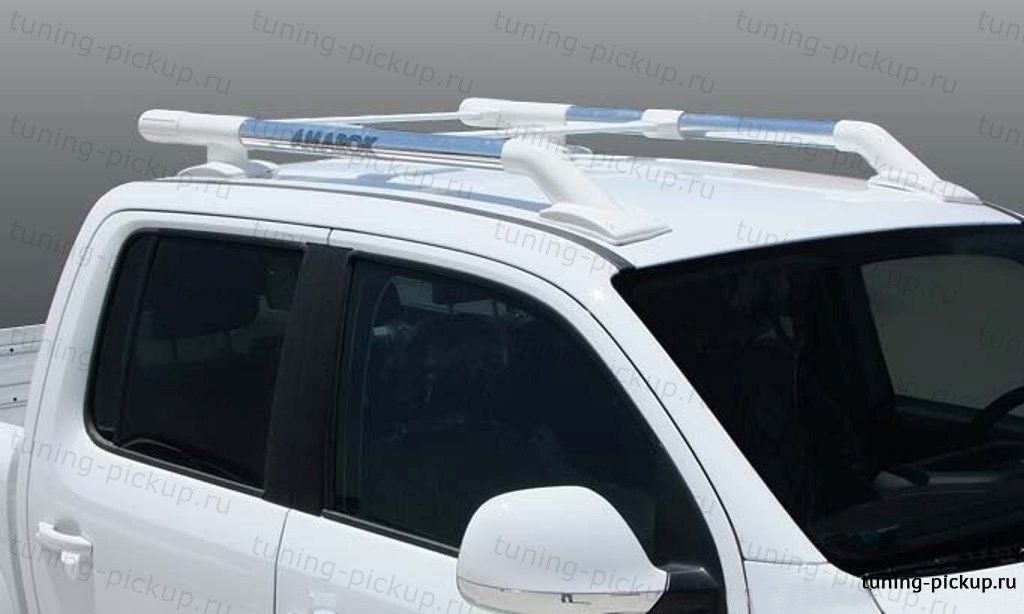 Рейлинги из алюминиевых труб Maxport White/Chrome  - Ford Ranger - Багажник на крышу - 