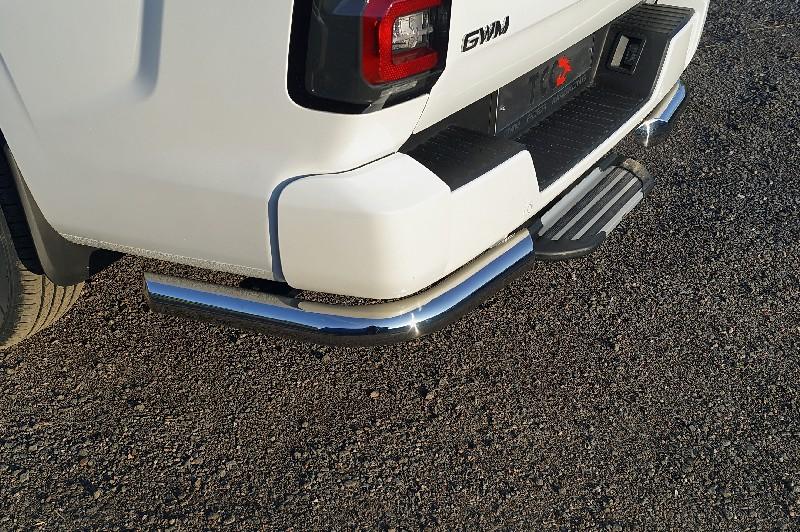 Great Wall / Poer King Kong / Защита заднего бампера / Защита заднего бампера (уголки 76 мм) для Poer King Kong