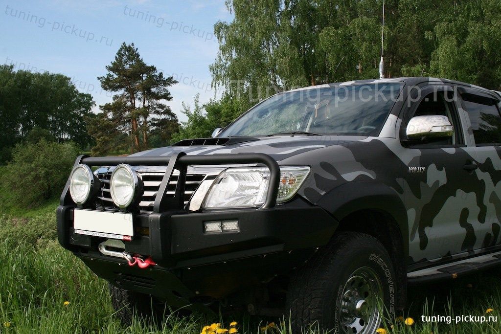 Бампер передний усиленный PIAK - Toyota Hilux 2011-2015 - Бампер передний - 