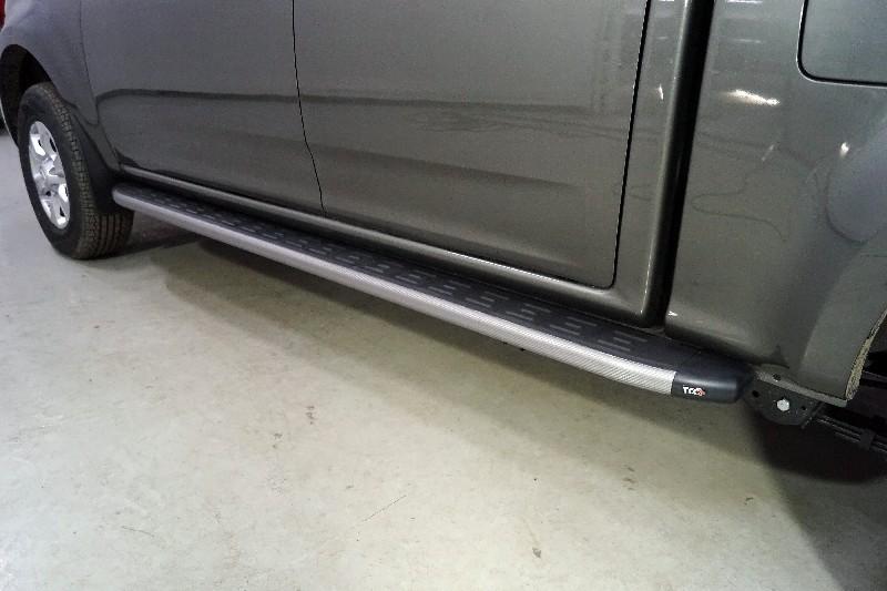 Great Wall / Пороги / Пороги для Wingle 7 / Пороги алюминиевые с пластиковой накладкой (карбон серые) 2220 мм для Wingle 7