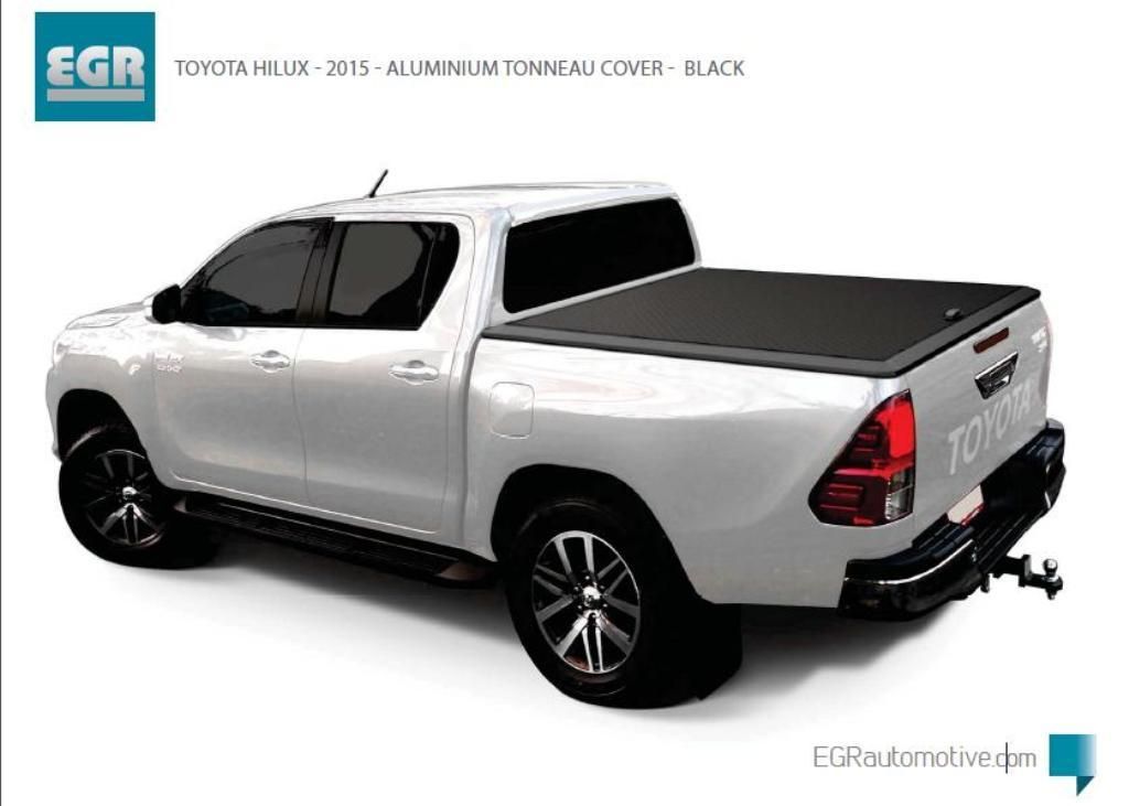 Крышка ALUMINIUM TONNEAU COVER — BLACK Toyota Hilux 2015-2022