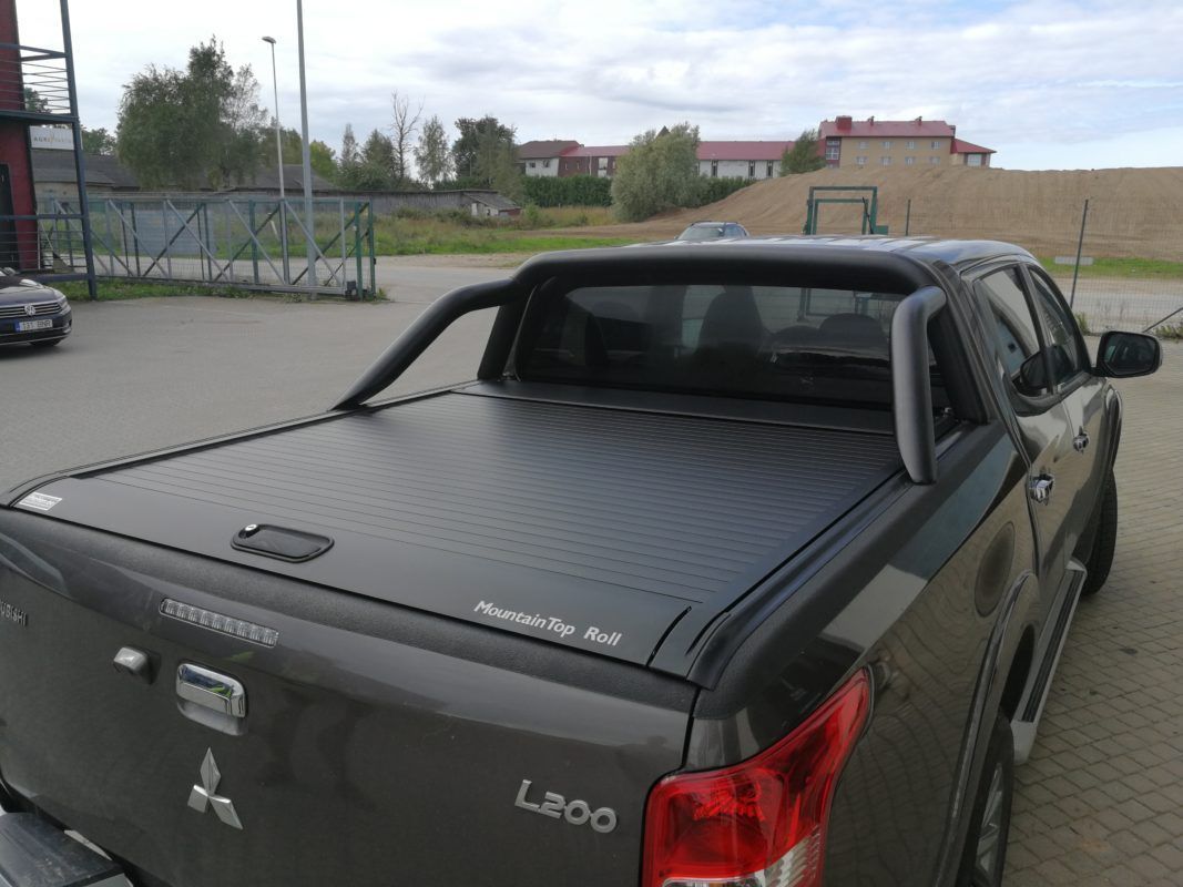 Крышка Top Roll Bar (черный, с черной дугой)  - Mitsubishi L200 2015-2024 - Крышки кузова - 