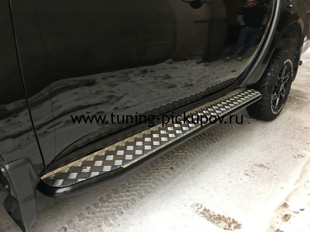 Пороги усиленные DDR Triton - Mitsubishi L200 2006-2015 - Пороги - 