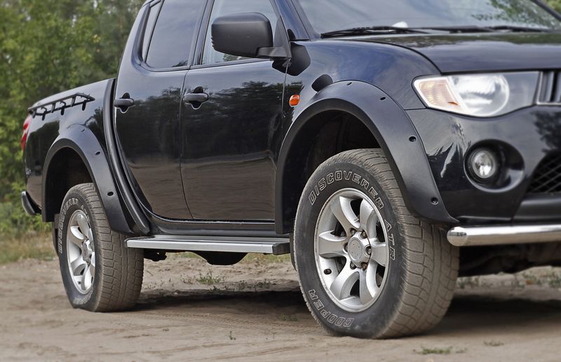 Расширители колесных арок широкие - Mitsubishi L200 2006-2015 - Расширители колесных арок