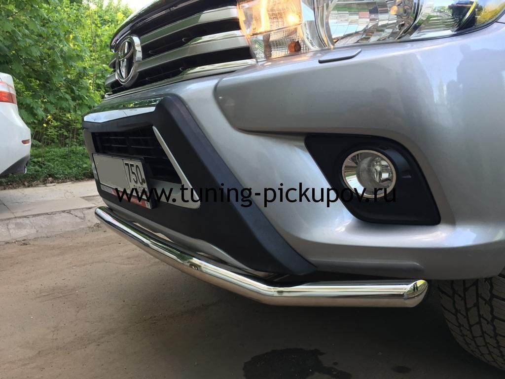 Toyota Hilux / Защита переднего бампера / Защита переднего бампера d57 волна