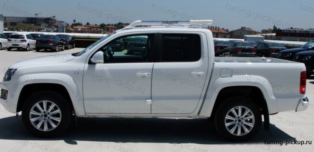 Рейлинги из алюминиевых труб Maxport White/Chrome  - Mazda BT-50 - Багажник на крышу - 