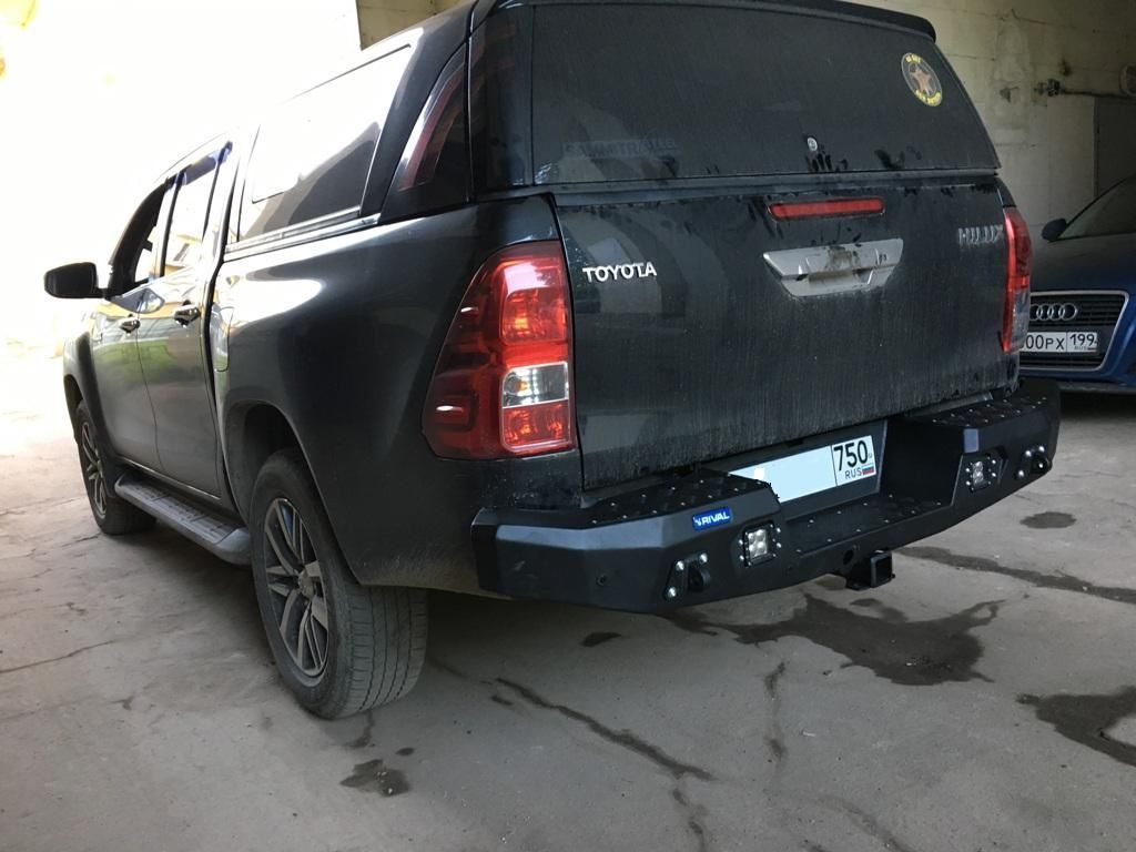 Toyota Hilux / Бампер задний / Бампер задний алюминиевый