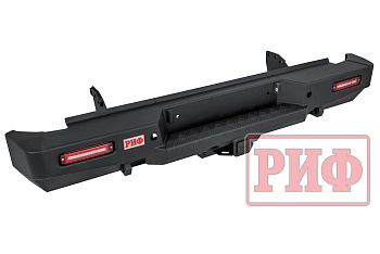 Great Wall / Poer / Бампер задний / Бампер РИФ силовой задний с квадратом под фаркоп и фонарями