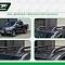 Рейлинги из алюминиевых труб Maxport Black - Toyota Hilux 2015-2024 - Рейлинги - 