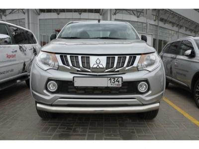 Защита переднего бампера d76  - Mitsubishi L200 2015-2024 - Защита переднего бампера - 
