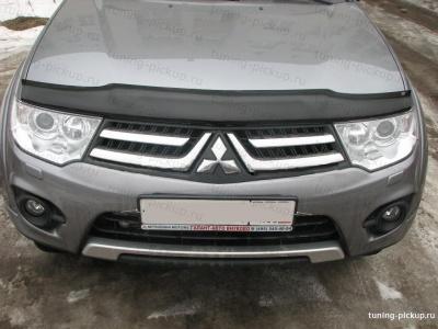 Дефлектор капота LONG - Mitsubishi L200 2006-2015 - Дефлекторы - 