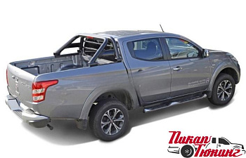 Mitsubishi / L200 2015-2024 / Защитные дуги в кузов / Дуга защитная (m2-black)