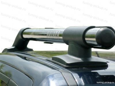 Maxport Black/Chrome рейлинги из алюминиевых труб - Mitsubishi L200 2006-2015 - Багажники на крышу - 