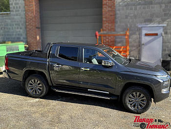 Mitsubishi / L200 2024- / Защитные дуги L200 2024+ / Дуга широкая с защитой стекла HAL PRO L200 6gen