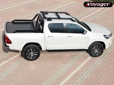 Дуга в кузов "PROBAR" 76 мм. (стальная/черная) - Toyota Hilux 2015-2023 - Защитные дуги - 