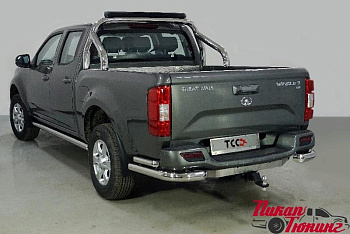 Great Wall / Защита заднего бампера / Защита заднего бампера (уголки 76,1/50,8 мм) для Wingle 7