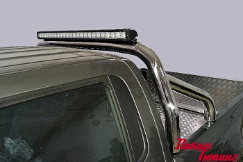 Great Wall / Защитные дуги в кузов пикапа / Дуги для Wingle 7 / Защита кузова 76,1 со светодиодной фарой для Wingle 7