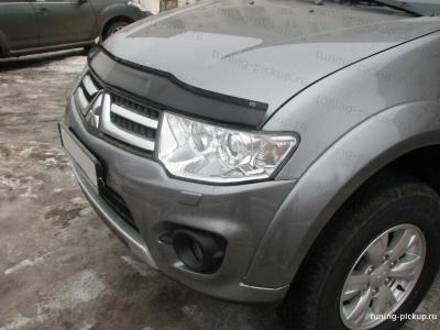 Дефлектор капота LONG - Mitsubishi L200 2006-2015 - Дефлекторы - 