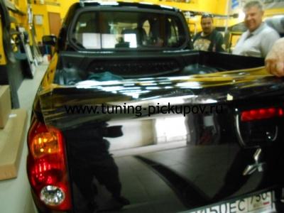 Оклейка бортов грузового отсека - Toyota Hilux 2011-2015 - Оклейка плёнкой, тонировка - 