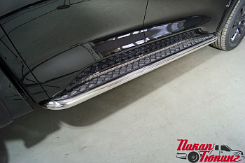 Great Wall / Пороги / Пороги для GW Poer / Пороги с площадкой 60,3 мм для Poer