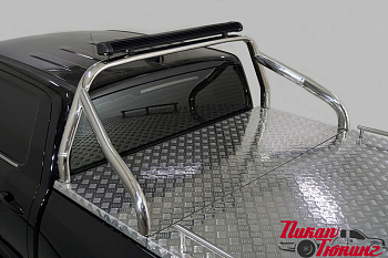 Great Wall / Защитные дуги в кузов пикапа / Дуги для Poer / Защита кузова (для крышки) 75х42 мм со светодиодной фарой для Poer