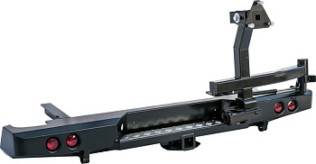 Toyota Hilux / Бампер задний / Бампер задний с квадратом под фаркоп, калиткой и фонарями