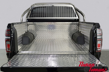 Great Wall / Защитные дуги в кузов пикапа / Дуги для Poer / Защита кузова и заднего стекла (без надписи) 75х42 мм для Poer