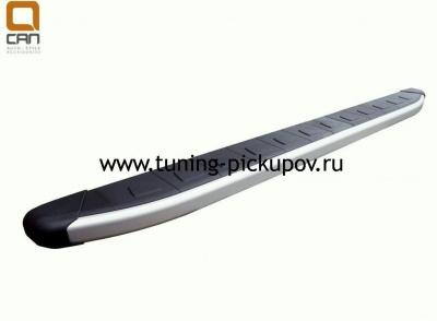 Пороги алюминиевые (Alyans) Triton - Mitsubishi L200 2006-2015 - Пороги - 