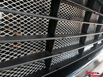 Isuzu D Max / Защитная сетка для радиатора / Декоративно-защитная сетка для радиатора