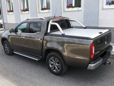 Крышка "TOP ROLL"  (серебристая) с серебристой дугой - Mercedes X-Class - Крышки кузова - 