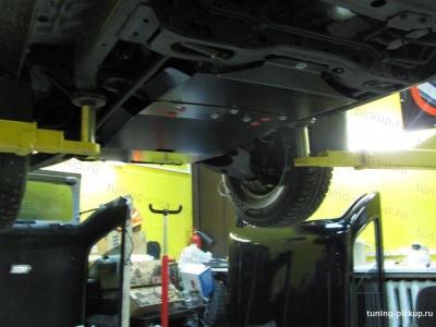 Защита картера ДВС, КПП для пикапа - Nissan NP300 - Защита - 