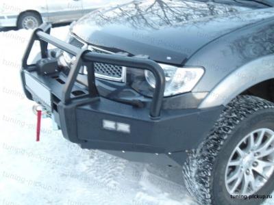 Передний бампер усиленный PIAK - Mitsubishi L200 2006-2015 - Бампер передний - 