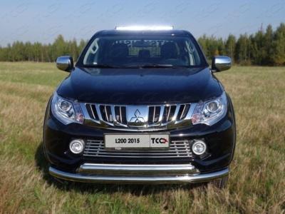 Решетка радиатора 16 мм. - Mitsubishi L200 2015-2024 - Решетка радиатора - 