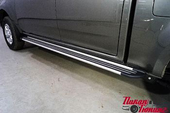 Great Wall / Пороги / Пороги для Wingle 7 / Пороги алюминиевые Slim Line Silver 2220 мм для Wingle 7