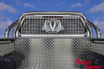 Changan Hunter / Защитные дуги в кузов / Защитная дуга кузова и защита заднего стекла 76,1 мм Hunter Plus