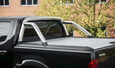 Крышка Top Roll Bar (silver / black) с дугами (silver / black) Toyota Hilux 2015-2024