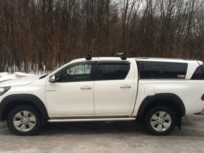 Пороги с листом d-60 - Toyota Hilux 2015-2024 - Пороги - 