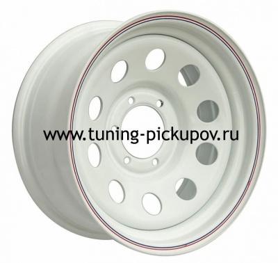 Диск стальной белый с колпаком ступичным 6×139,7 10xR16 d110 - Toyota Hilux 2011-2015 - Диски колесные - 